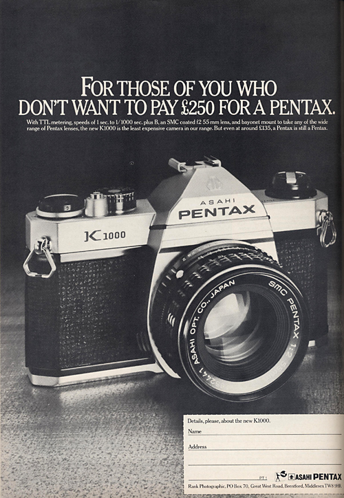 SLR Stories: Pentax K1000 – Shutter Hunter